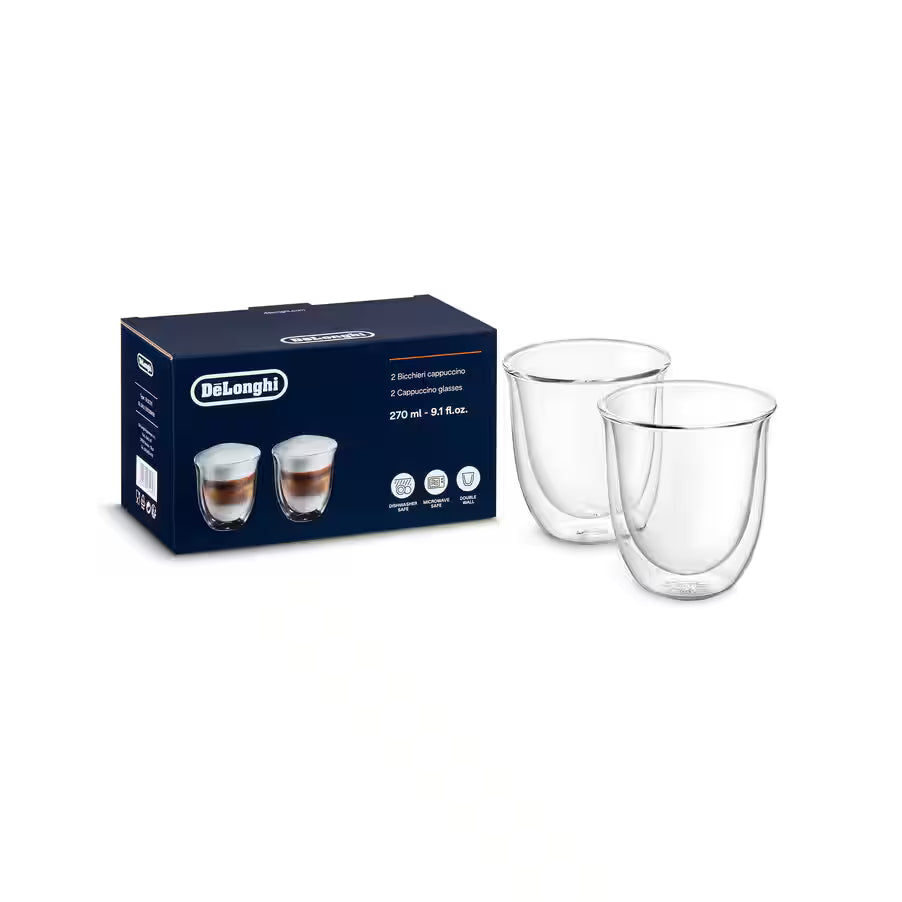 კაპუჩინოს ორმაგი ჭიქები 270ML DeLonghi DLSC311