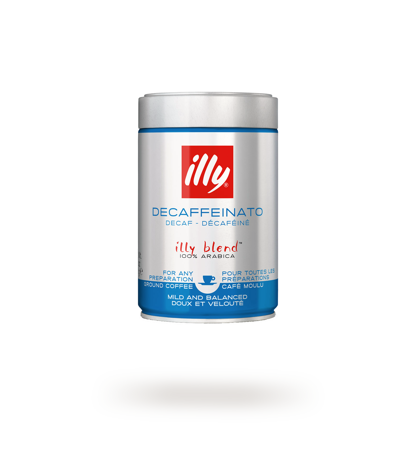 illy Classico Decaffeinated Ground Espresso Coffee - Medium Roast 250g