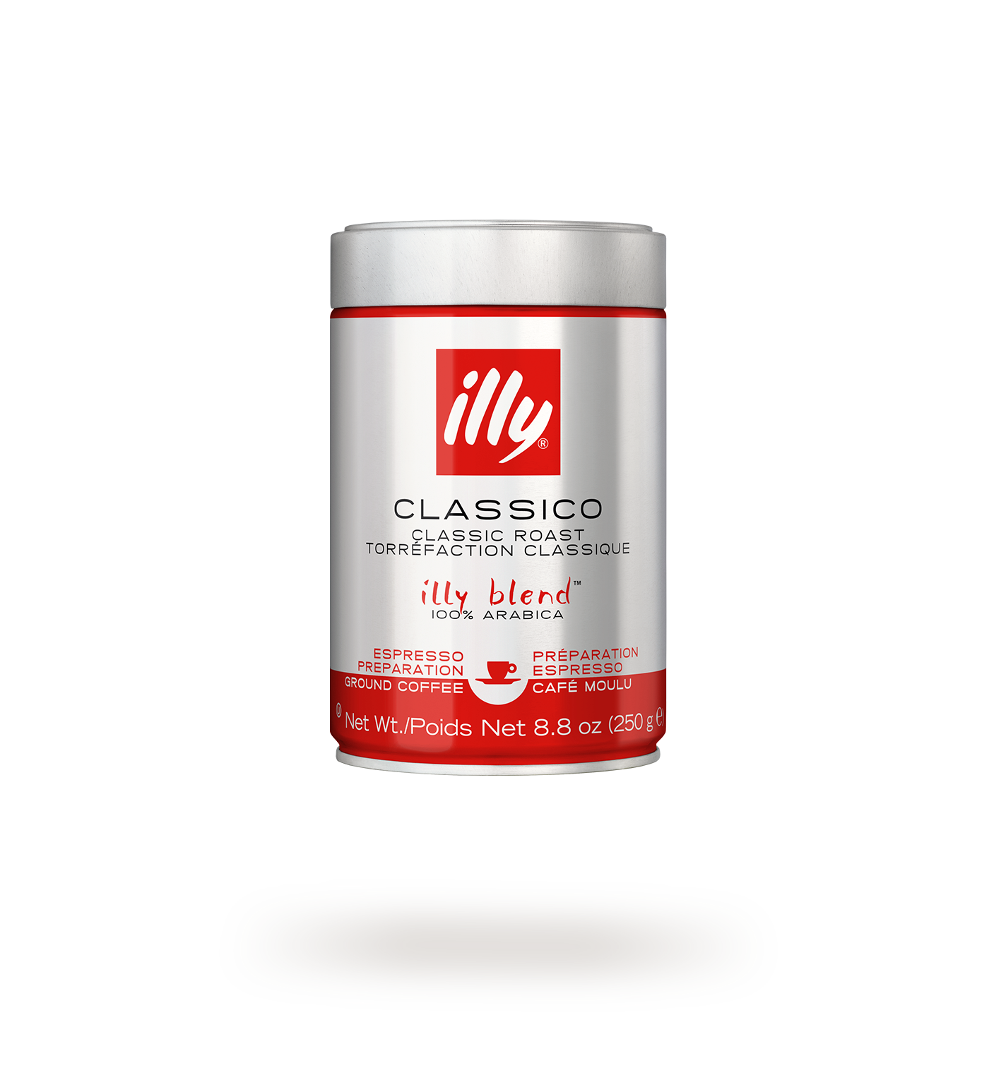 illy Ground Espresso Classico Coffee - Medium Roast 250g
