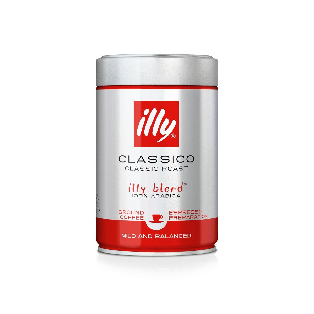 illy Ground Espresso Classico Coffee - Medium Roast 250g