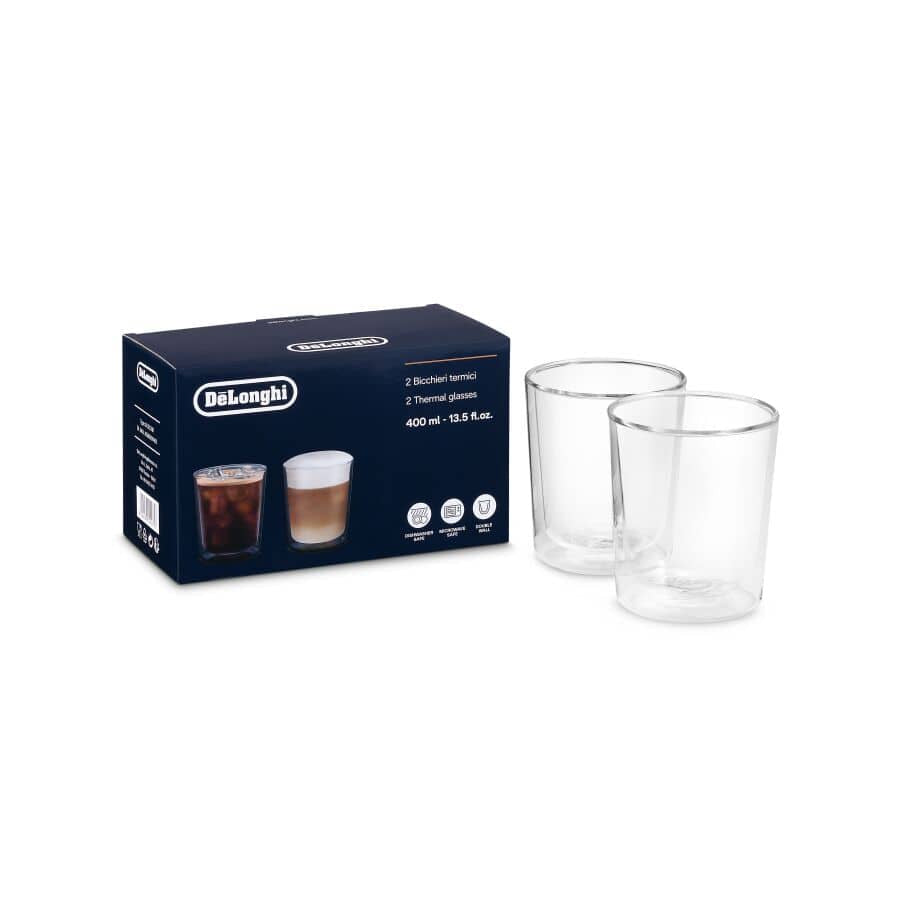 Delonghi Double wall thermal glasses, 400 ml, DLSC318