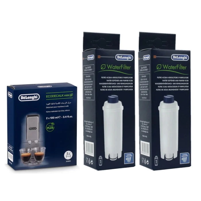 De'Longhi Coffee Machine Water Filter DLSC002 De’Longhi EcoDecalk Descaler 200ml