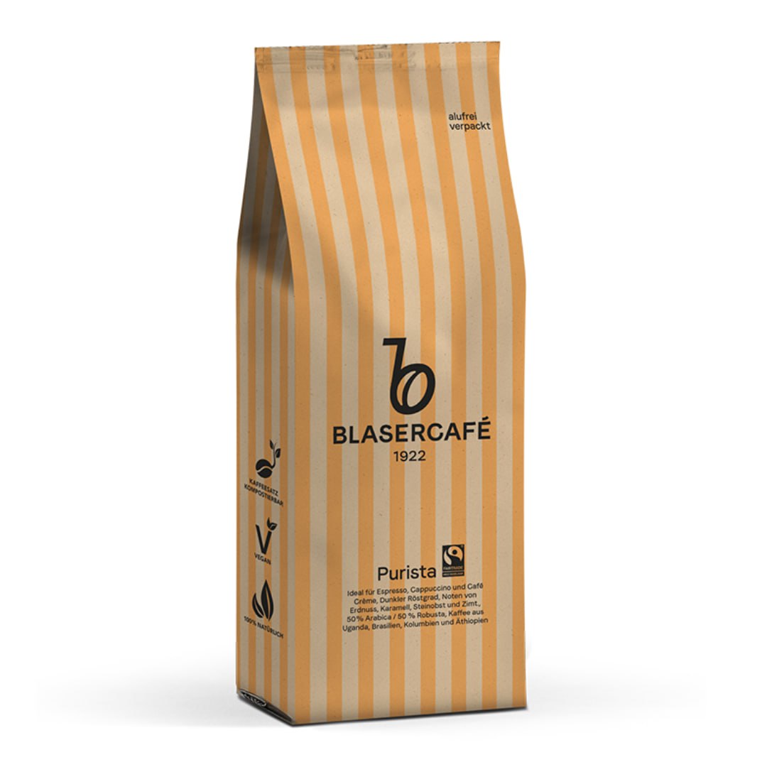Blasercafe ''Purista, Fairtrade Coffee beans